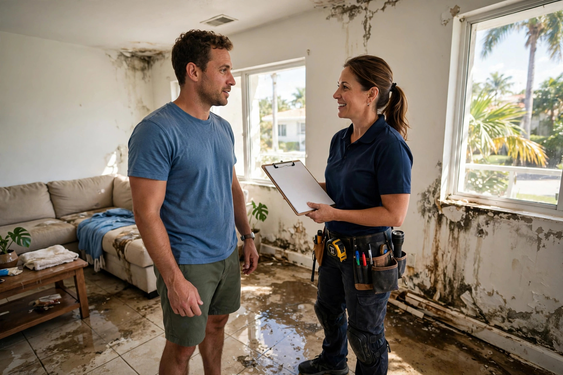 choosing water damage restoration near me in miami