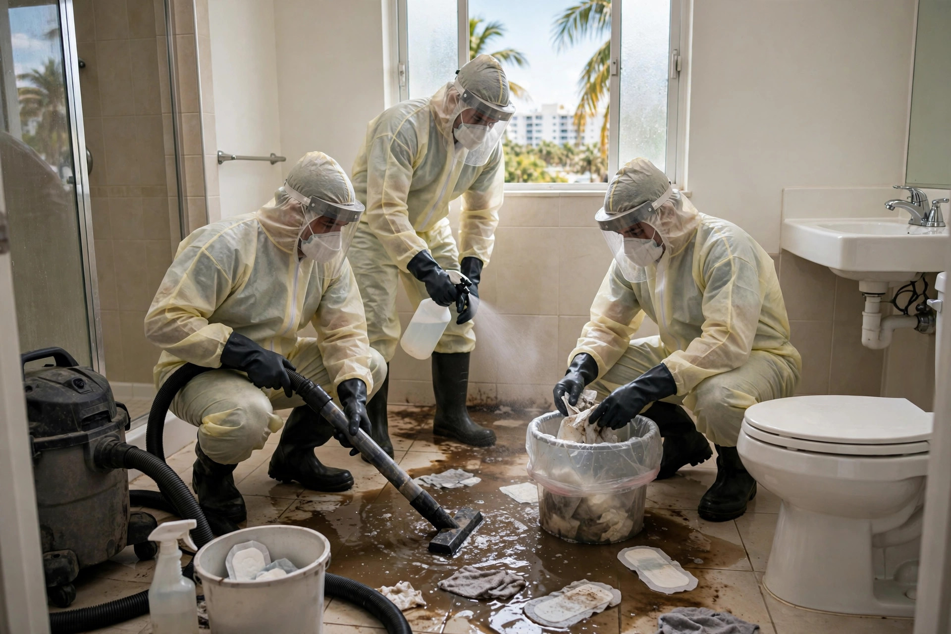 sewage backup cleanup safe steps for miami