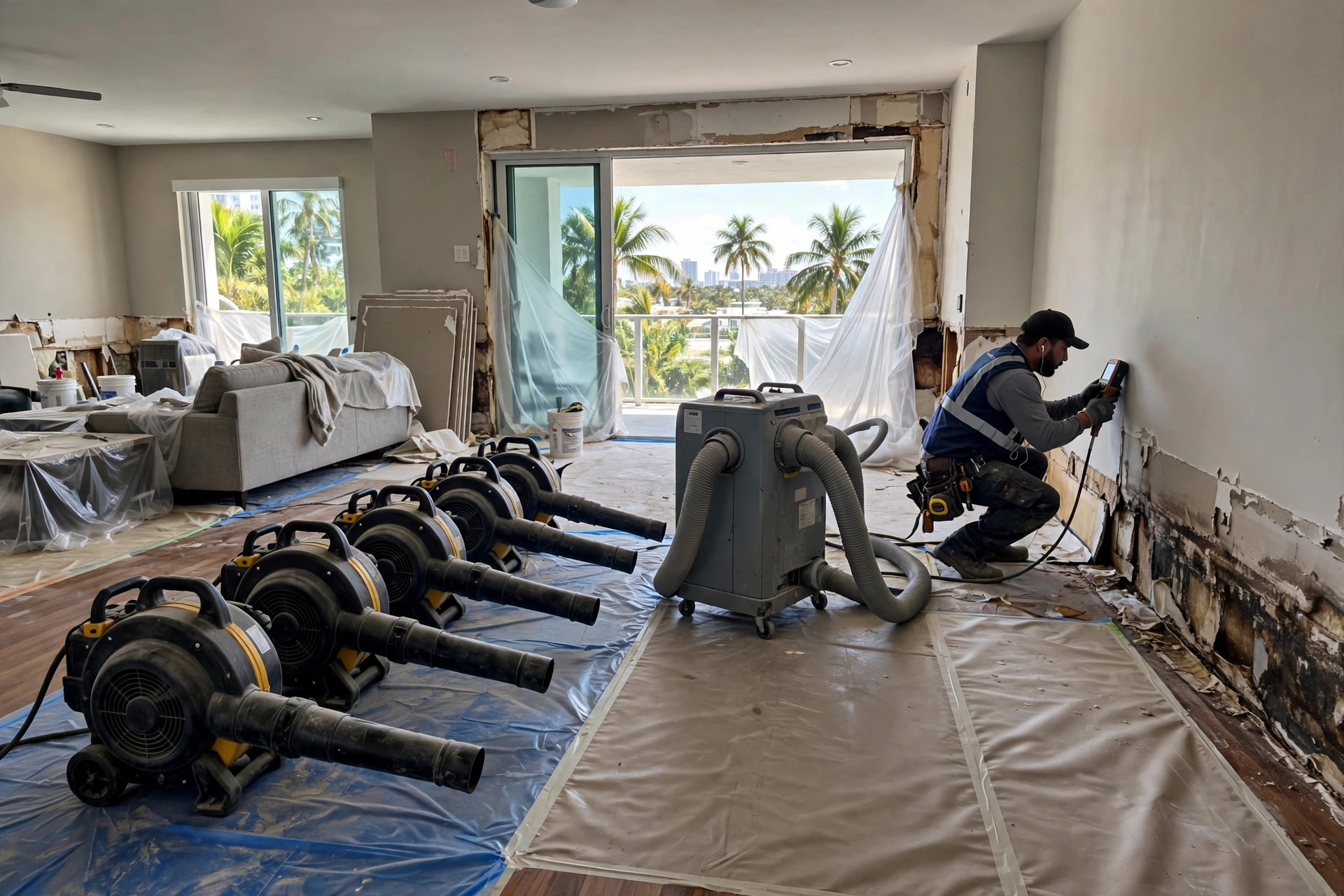 Water Damage Restoration in miami airport area, FL 33126