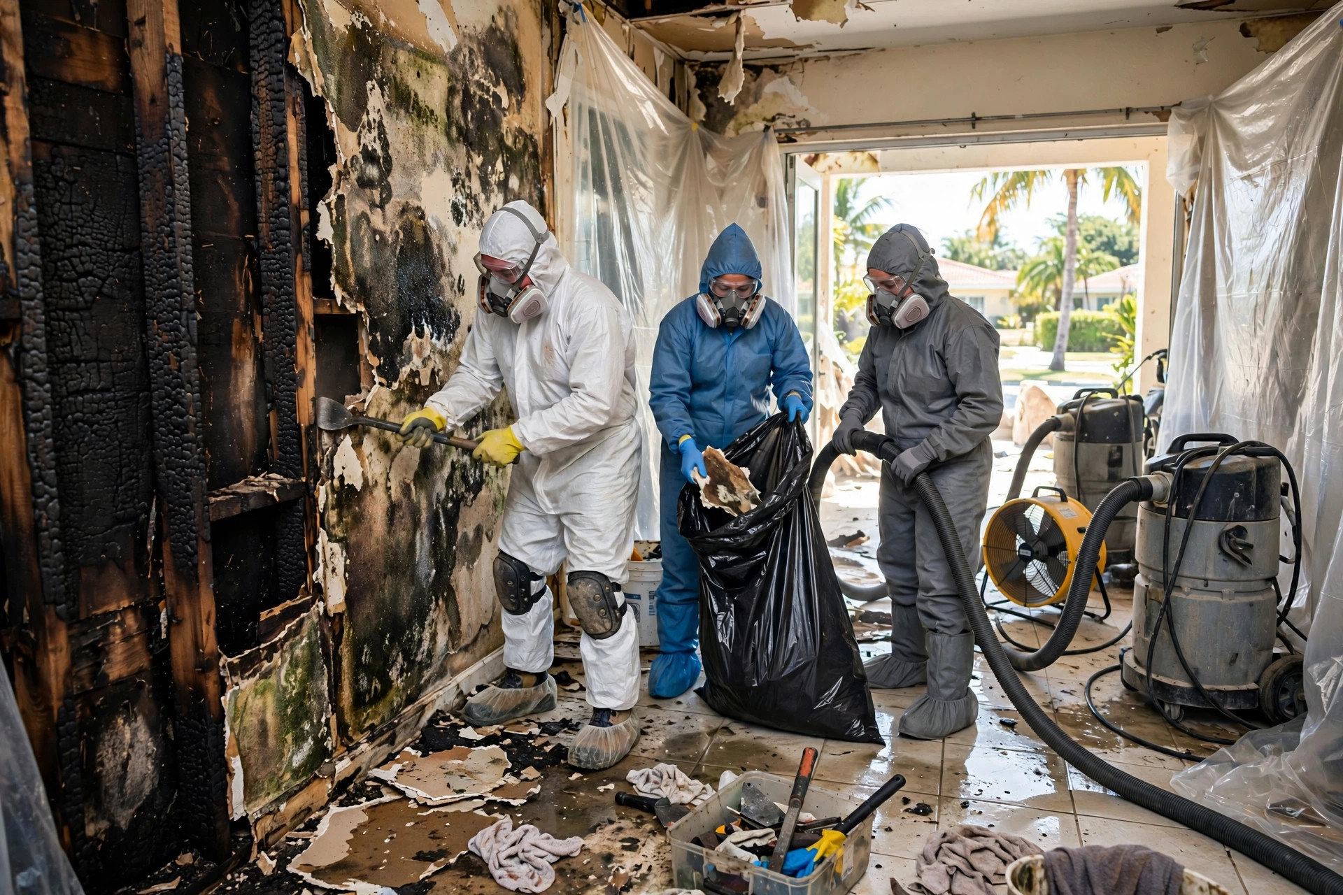 Miami Water Mold Fire Damage Restoration in Miami, FL