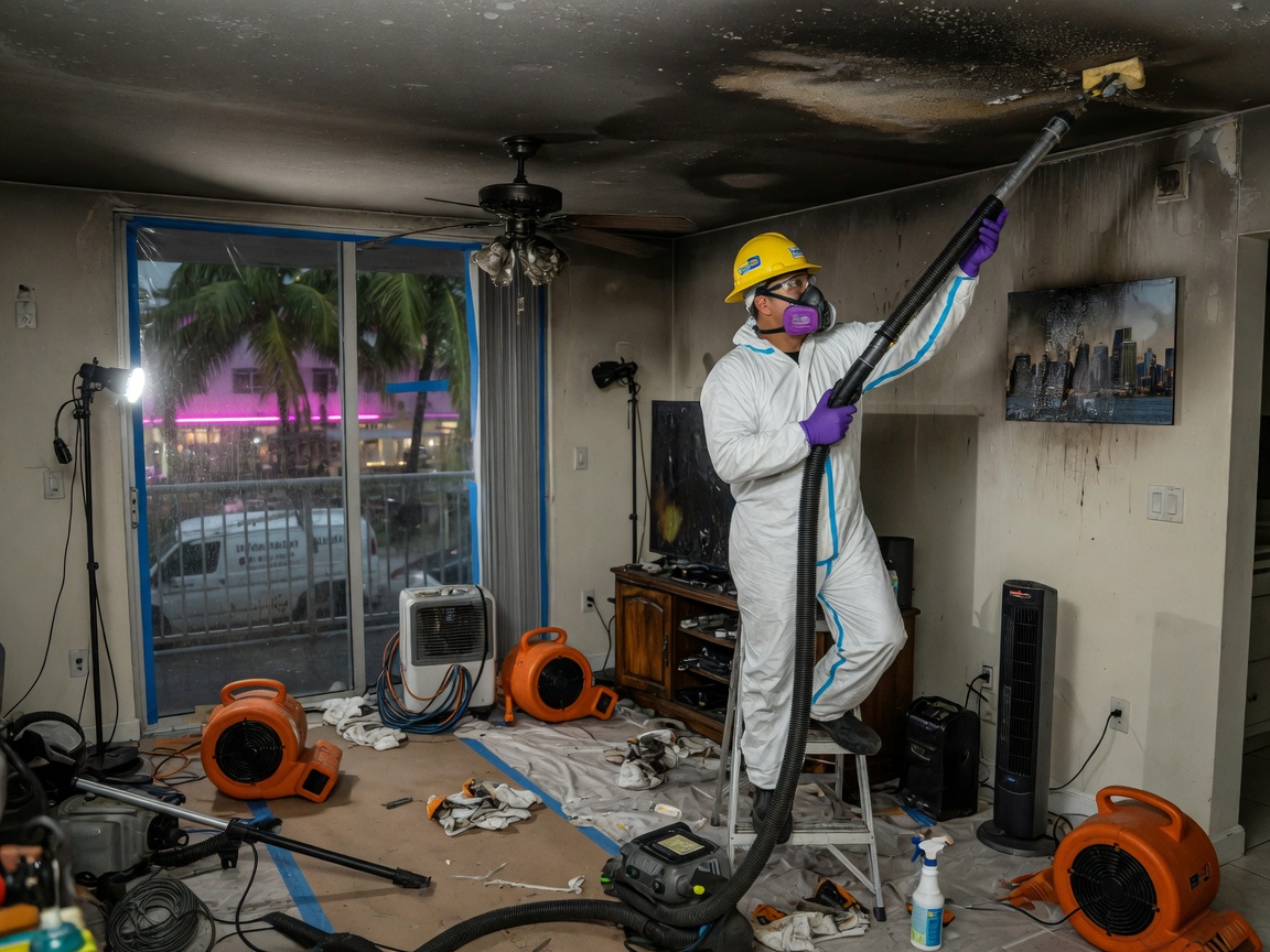 Water Damage Restoration in downtown miami