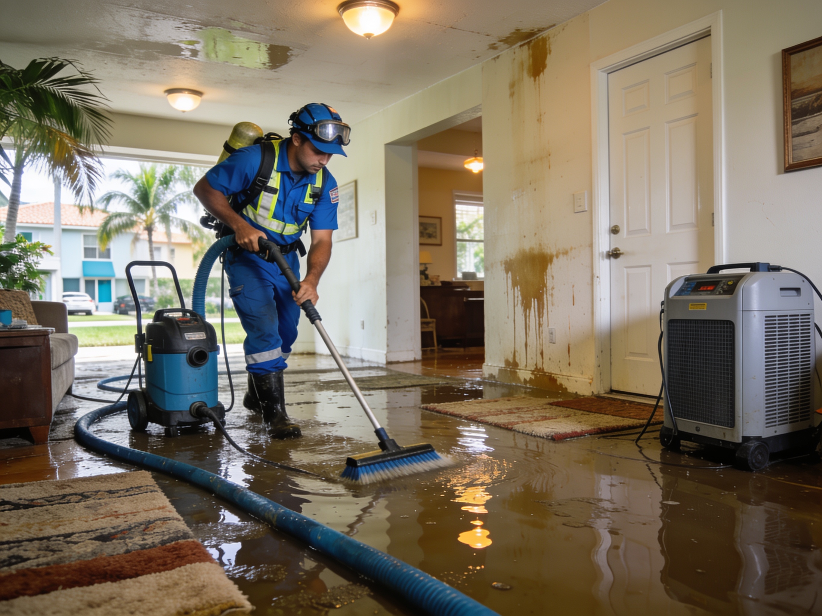 Water Damage Restoration in Airport Area