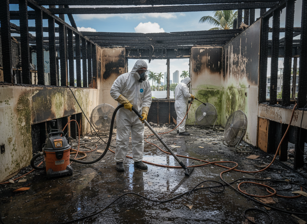 Water Mold Fire Restoration in Miami, FL